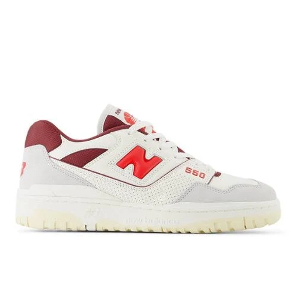 New Balance 550 Sea Salt Grey True Red