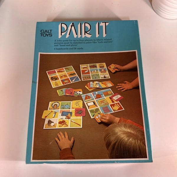 VINTAGE Galt Toys Pair It Lotto Matching Game Children's Kids Complete 70s