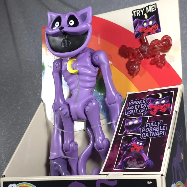 Poppy Playtime Smiling Critters Monster CatNap 12" Deluxe Action Figure Toy Collectible