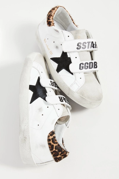 Golden Goose OLD SCHOOL SNEAKERS - WHITE | Garmentory