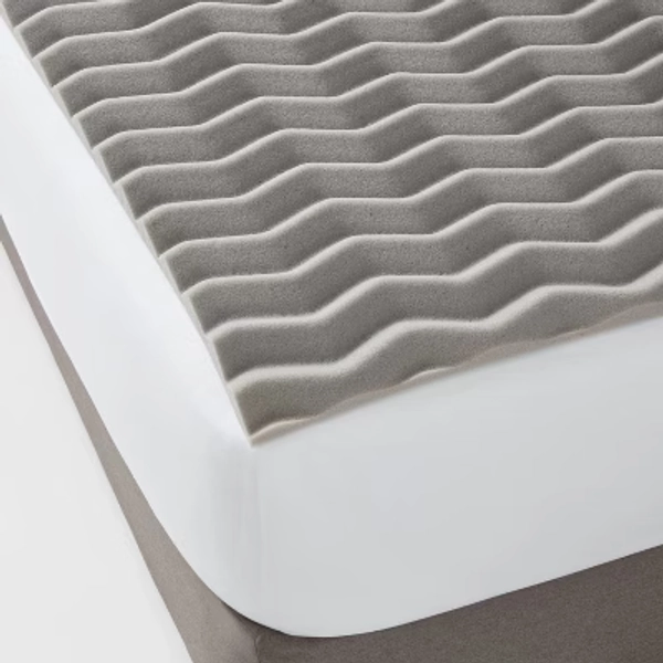 Twin XL 1.5" Reversible Memory Foam Mattress Topper - Room Essentials™: CertiPUR-US, Spot Clean