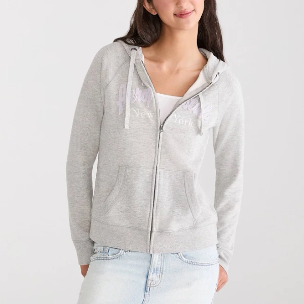 Aeropostale Women's New York Cotton Full-Zip Hoodie