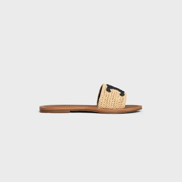 CELINE LYMPIA MULE EN EN RAPHIA - | CELINE