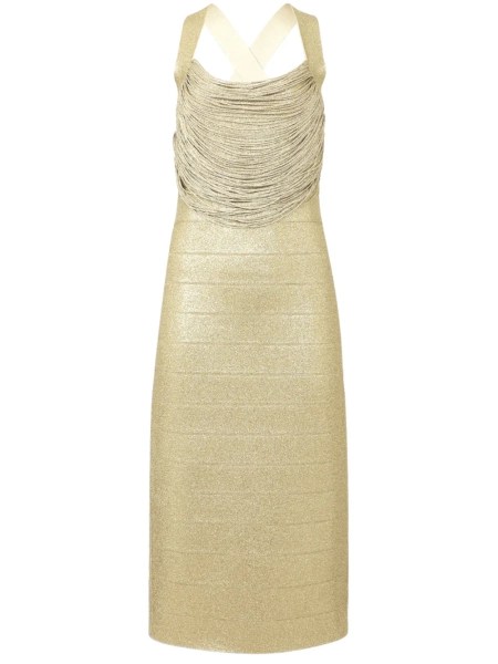 Hervé Léger Vestido midi Disco Knit | S