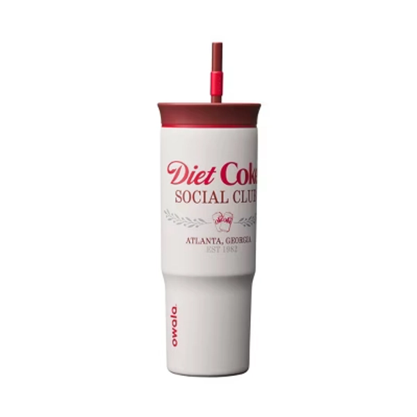 Owala 24oz Special Edition Stainless Steel Straw Tumbler - Diet Coke Social Club