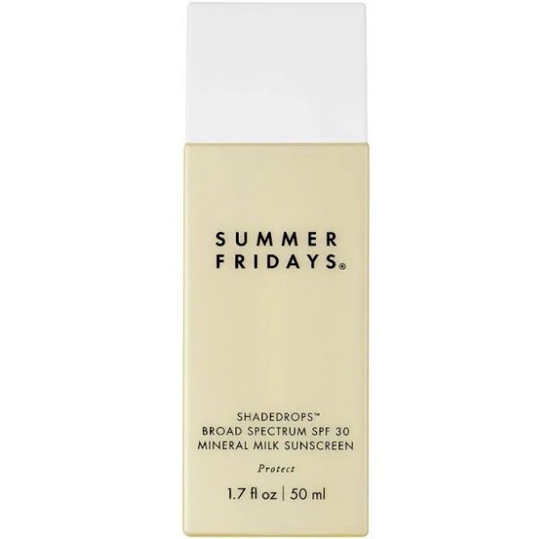 Summer Fridays ShadeDrops Broad Spectrum SPF 30 Mineral Milk Sunscreen
