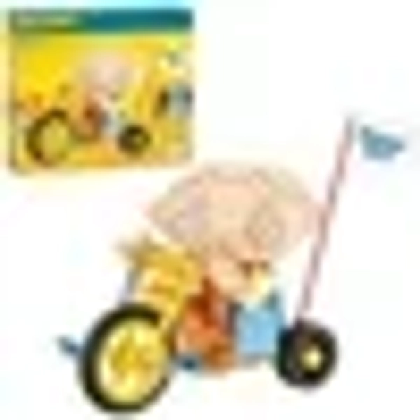 Brickcraft Family Guy Stewie on Trike Building Kit (429-Plastic Piece Set), Family Guy Collectible, TV Show Memorabilia, Gift For Fans Ages 8+
