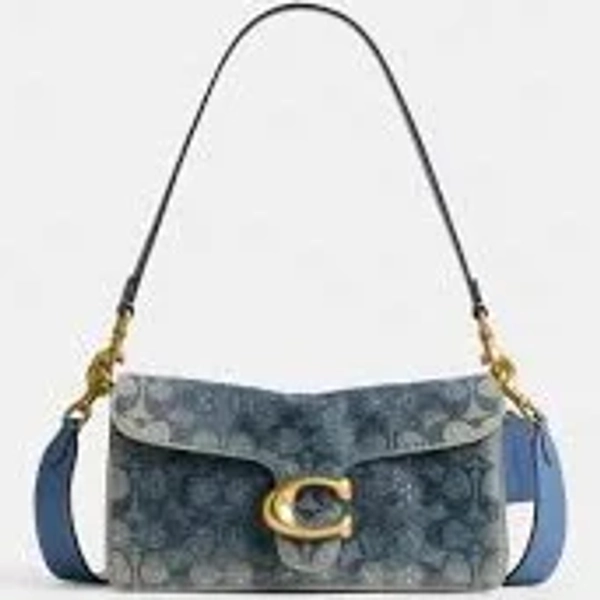 Coach Tabby 26 Signature Jacquard Shoulder Bag Womens