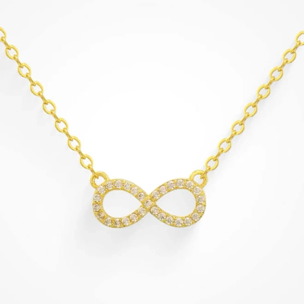 18K Gold Waterproof Infinity Necklace