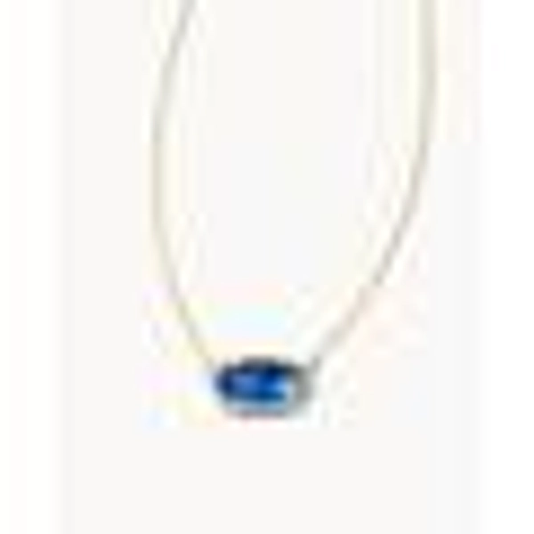 Kendra Scott Elisa Gold Pendant Necklace in Navy | Abalone