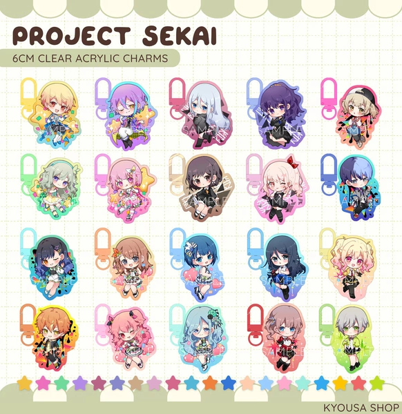Project Sekai Keychains / Charms
