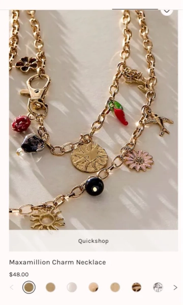 Accessories-charm necklace off of free people