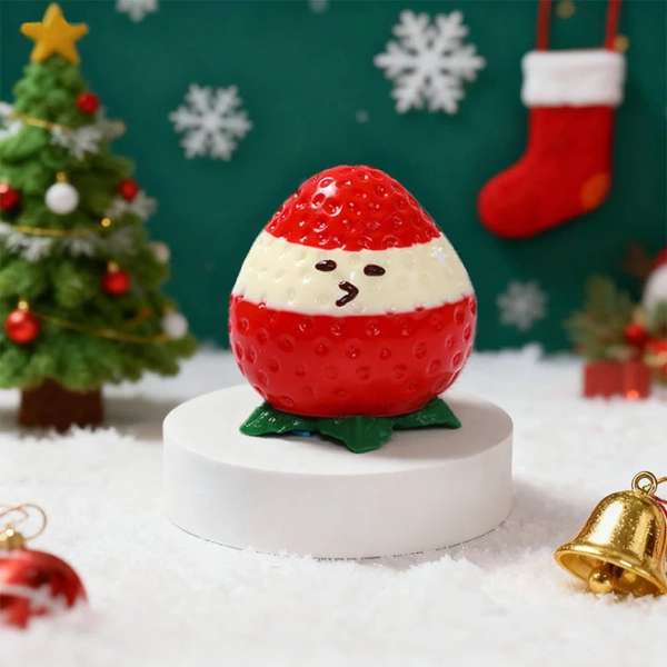 FUFU Christmas Strawberry Taba Squishy