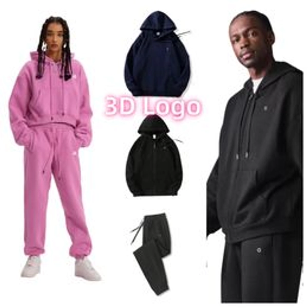 Hot sale Women Yoga Casual sports hoodie sets Oversized Sweatshirts 3D Logo Long Sleeve set short sleeves Crop Top Fitness Workout Neck Blouse Gym men Sweatshirts