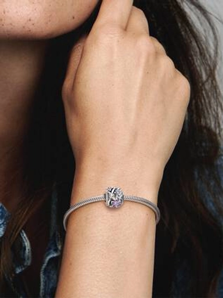 Openwork Purple Daisy Charm