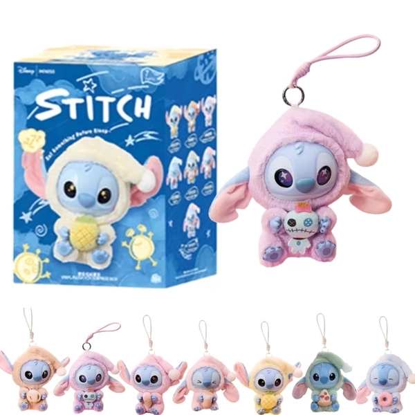 Stitch Eat Something Before Sleep Series - Stitch Blind Box Cute Plush for Women, Random Figures 1 of 6 Possible, as Birthday Graduation Gifts ï¼Aï¼