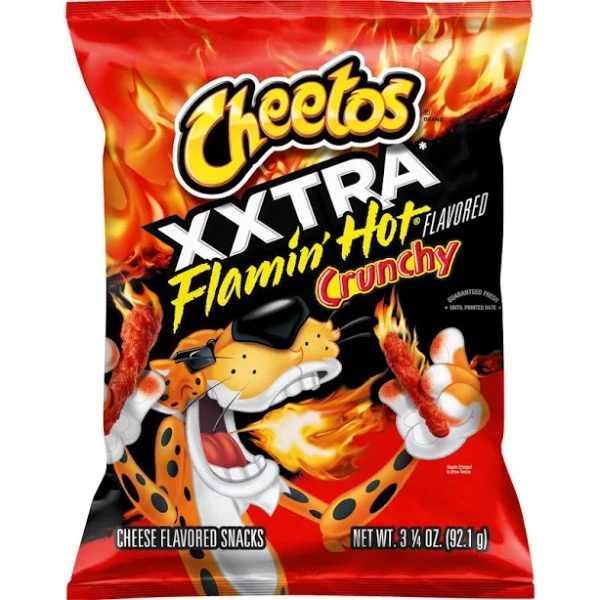 Cheetos Crunchy Xxtra Flamin' Hot Cheese Flavored Snacks