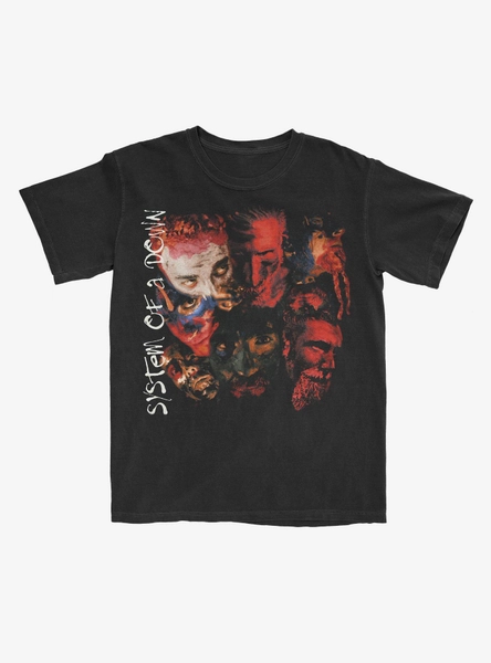 System Of A Down Faces Collage T-Shirt