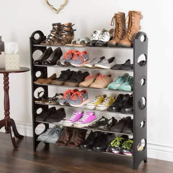 Everyday Home 4 Tier Stackable Shoe Rack