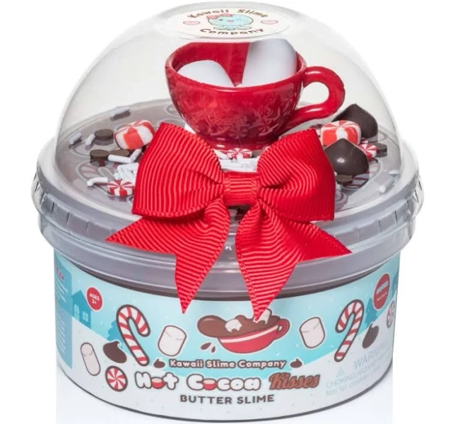 Hot Cocoa Kisses Butter Signature Dome Slime