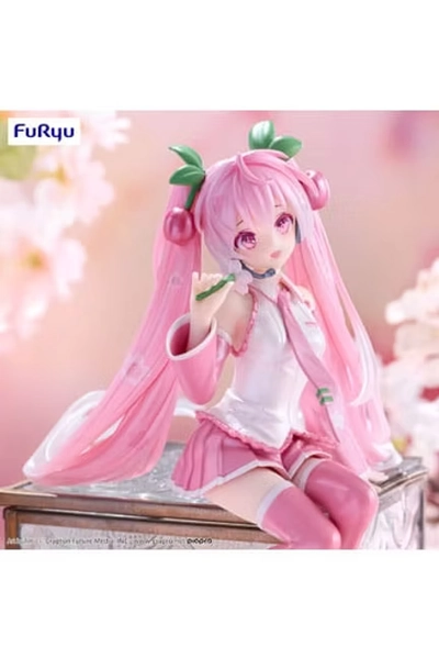 Hatsune Miku Noodle Stopper PVC Statue Sakura Miku 2024 Pearl Color Ver. 15 cm