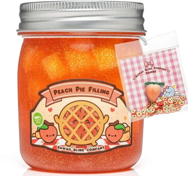 Blickenstaffs Peach Pie Filling Jelly Cube Slime