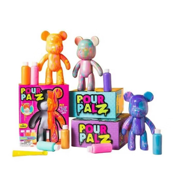 Toy Monster Pour Palz DIY Paint Bear "Colors May Vary"