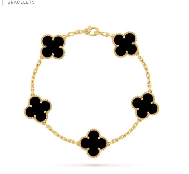 Vintage Alhambra bracelet, 5 motifs