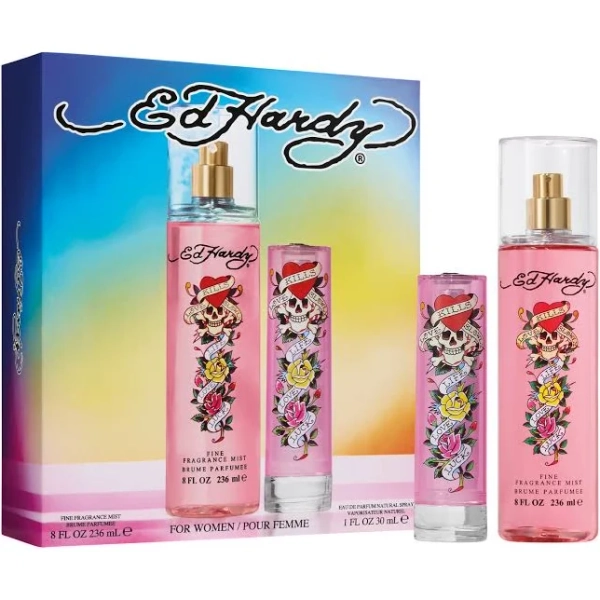 Ed Hardy Women's 2 Piece Fragrance Mist Gift Set