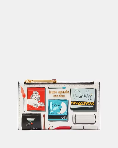 Morgan Matchbox Embossed Small Slim Bifold Wallet