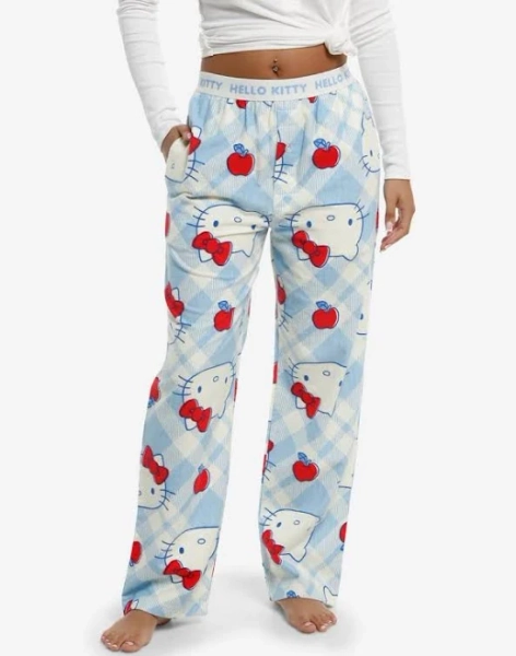 Hello Kitty Apples Plaid Pajama Pants