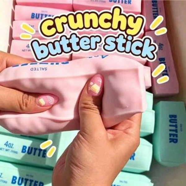 1pc Soft & Crunchy Butter Stick - Stress Relief Toy - Halloween - Christmas - Thanksgiving Perfect Gift - Birthday Gift - Ideal Gift - Surprise Gift - Holiday Gift - Best Gift - Gift, Sensory Toy, Squishy - Crunchy Sound Butter Stick - Stress Relief & Venting Toy, Suitable For Office Desk Stress Relief And ASMR Sensory Play - Stress Relief Decorative Gift