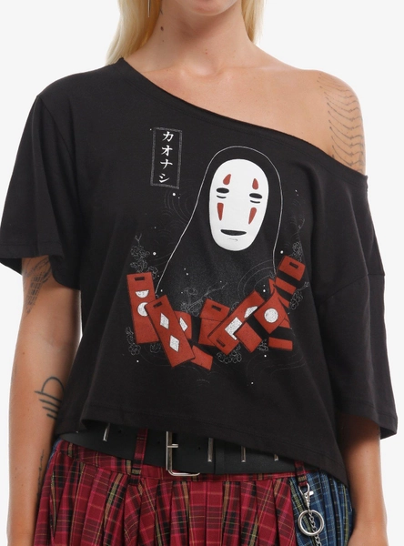 Spirited Away XL Off-Shoulder T-Shirt