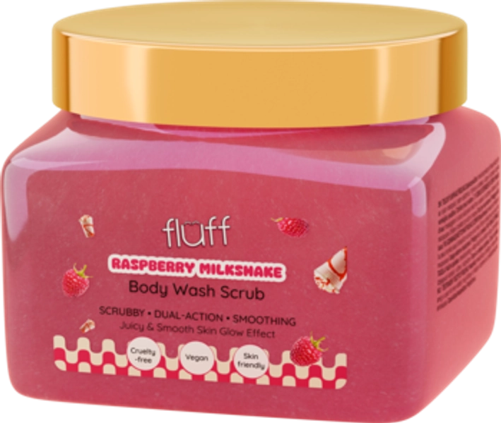 peeling do mycia ciała, Raspberry Milkshake, 350 ml