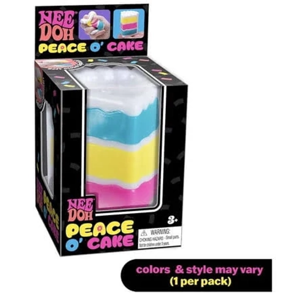 Nee Doh Peace O' Cake Squishy Fidget Stress Relief Stress Ball
