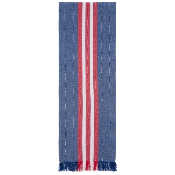 Red, White &amp; Blue Striped Table Runner