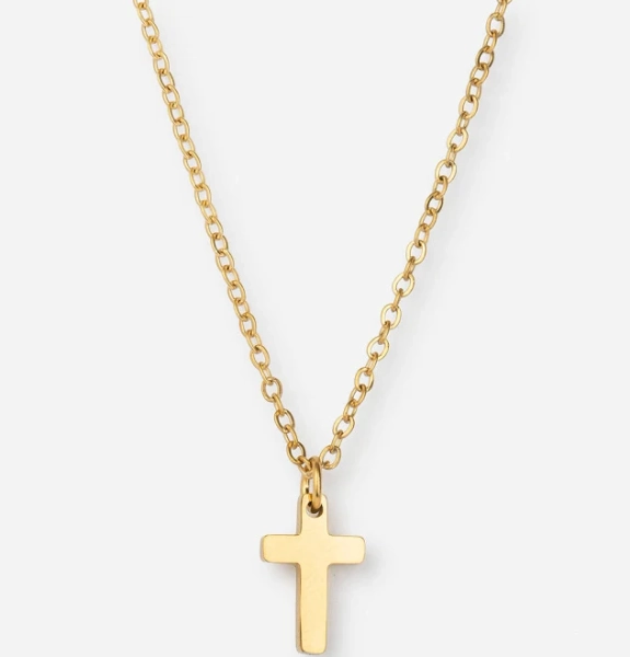 Elevated Faith Gold Cross Necklace