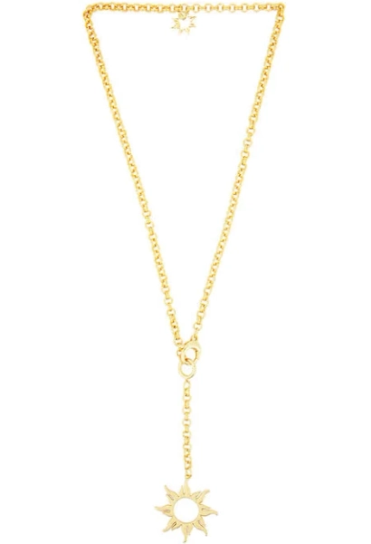 Emma Pills x Leslie Amon Aftersun Metallic Gold Necklace