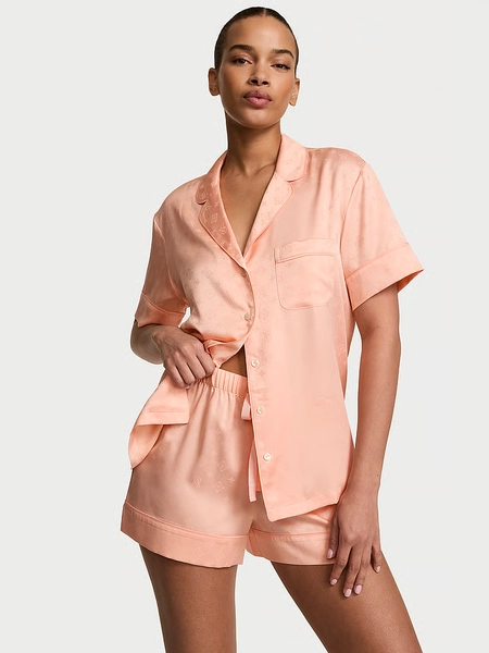 Signature Satin Short Pajama Set