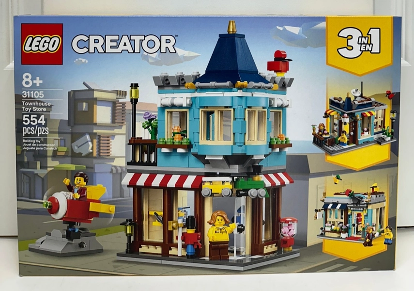 LEGO Creator 3 in 1 Townhouse Toy Store 31105 554 pcs Retired NEW &amp; SEALED