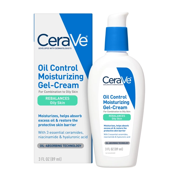 CeraVe Moisturizer Oil Control Gel-Cream Face for Oily Skin with Ceramides 3 fl oz - Walmart.com