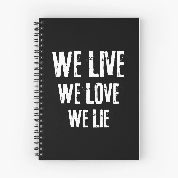 We Live We Love We Live Text Design  Journal