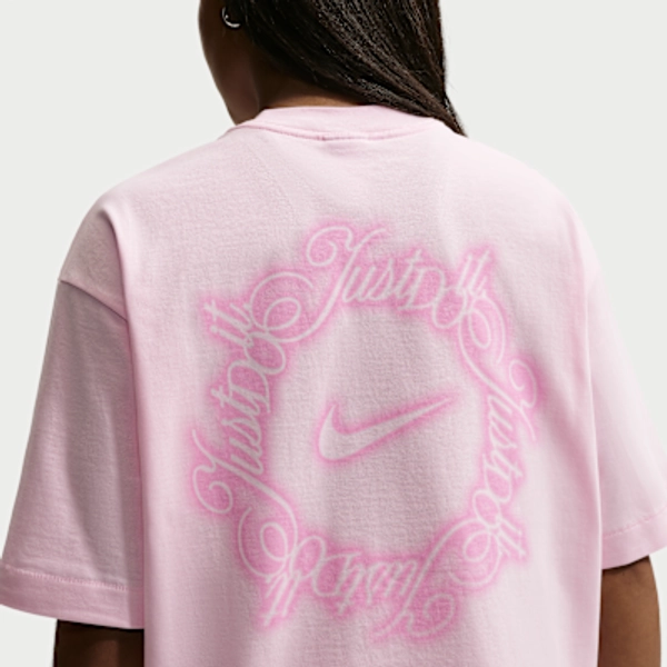 Nike Sportswear Women's Oversized T-Shirt - Pink Foam - Size XS