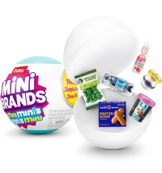 5x Surprise Ball Mini Brands Mini Minis Series Refrigerator Mystery Capsule Blind Box Real Miniature