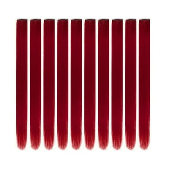10pcs Straight Synthetic Fiber Hair Extension Clips
