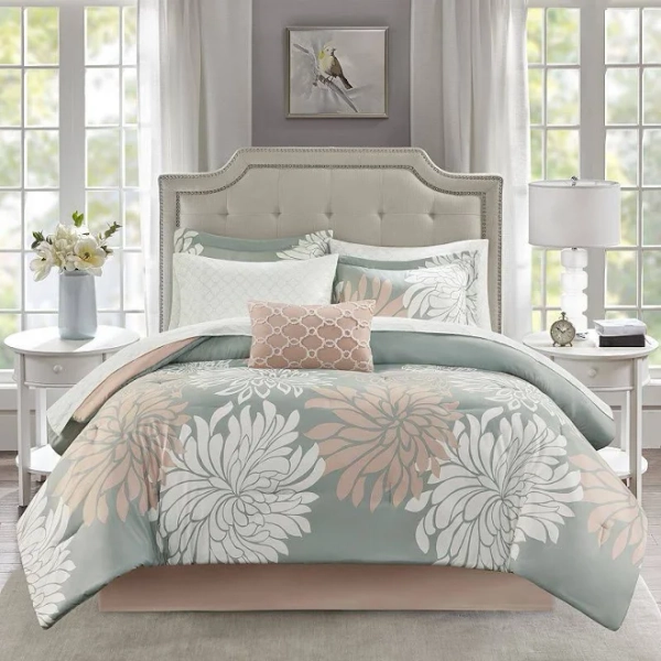 Madison Park Essentials Maible Comforter Set with Cotton Bed Sheets