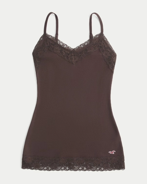 Lace Trim Layering Cami