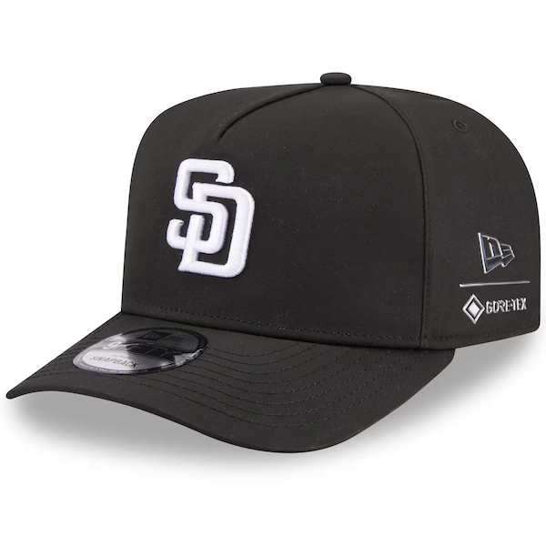  San Diego Padres New Era x GORE-TEX A-Frame 9FIFTY Adjustable Hat - Black
