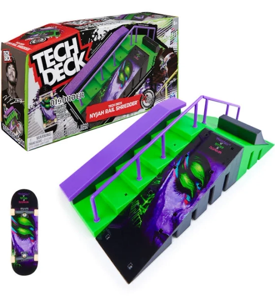 Tech Deck Nyjah Rail Shredder Skatepark X-Connect Fingerboard Playset