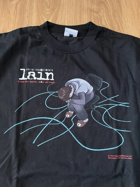 Serial experiments lain Neon Genesis Evangelion anime tshirt